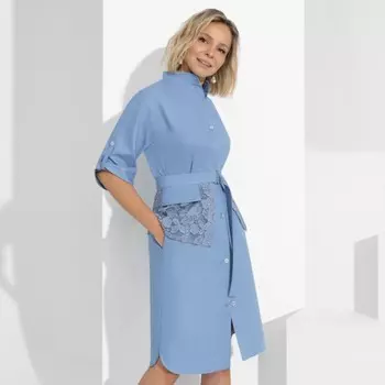 Платье-рубашка женское «Изящный облик», размер 52