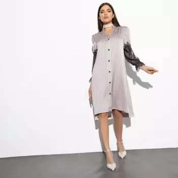 Платье-рубашка женское «Шарм элегантности», размер 56