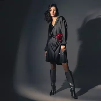 Платье-рубашка женское «Сияние шёлка», размер 44