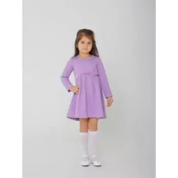 Платье с длииным рукавом, рост 128 см, цвет сирень