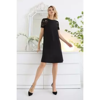 Платье с рукавами из кружева, размер 50