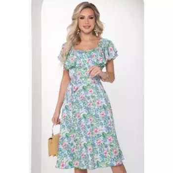 Платье «Савойя грин фловерс», размер 46