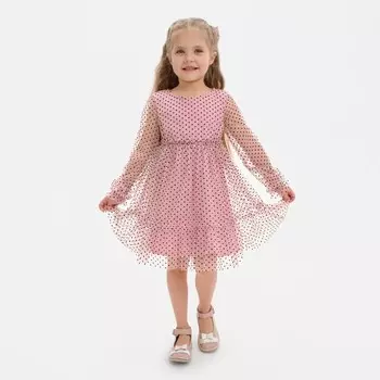 Платье сетка KAFTAN, размер 30 (98-104 см), розовый