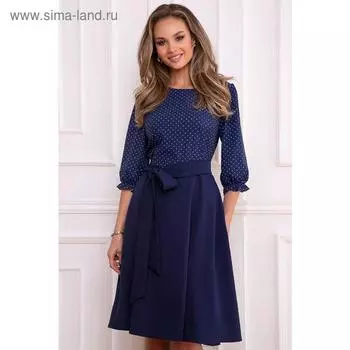 Платье «Сивилья дарк блу», размер 52