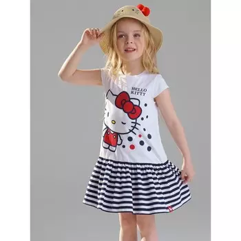 Платье трикотажное для девочки Hello Kitty, рост 104 см