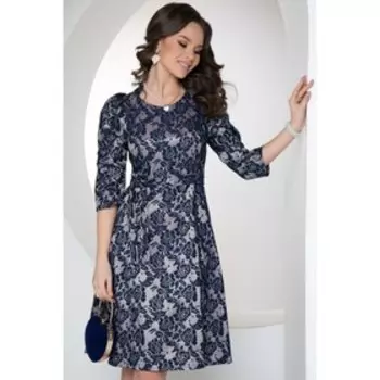 Платье «Варанесо блу фловерс», размер 50