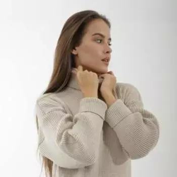 Платье вязаное SL, 46-48, бежевый