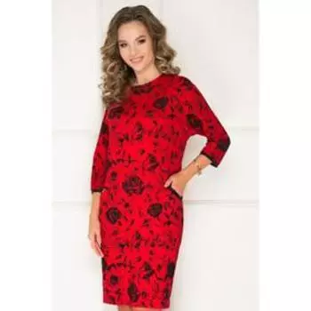 Платье женское «Авеллино рэд», размер 52