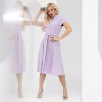 Платье женское Charutti «Строго по графике. Сирень», размер 44