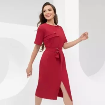 Платье женское Charutti «Я онлайн», размер 54, цвет красный