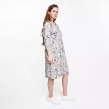 Платье женское, цвет голубой, размер 50