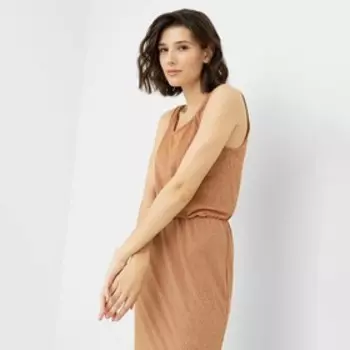 Платье женское, цвет кирпичный, размер 46