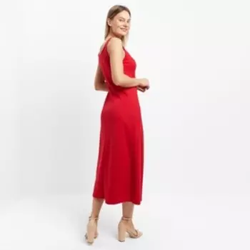 Платье женское, цвет красный, размер 44