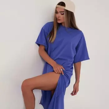 Платье женское, цвет лиловый, размер 44-46 (L)