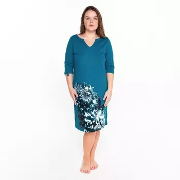 Платье женское, цвет синий, размер 52