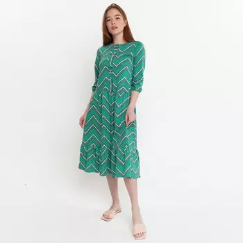 Платье женское, цвет зеленый, размер 56