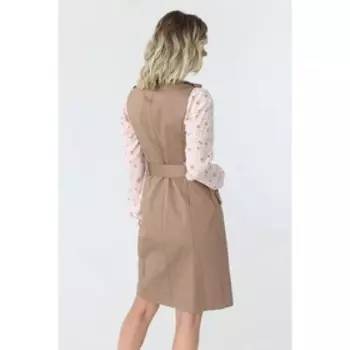 Платье женское двубортное с поясом, размер 42