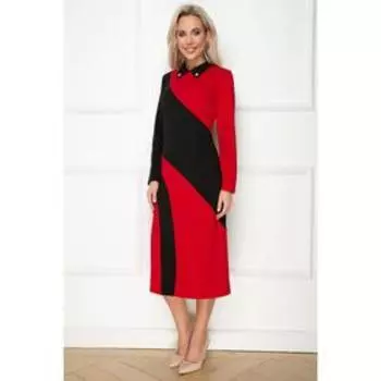 Платье женское «Калвина блэк рэд», размер 46