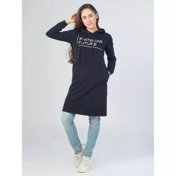 Платье женское Knitwear future, размер 50, цвет темно-синее