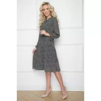 Платье женское «Леверано блэк вайт», размер 52