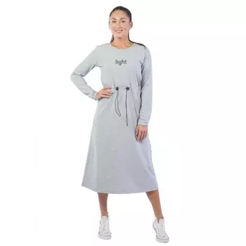 Платье женское Light, размер 44, цвет серый меланж