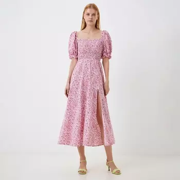 Платье женское миди MIST Flower, фиолетовый. р.44