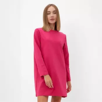 Платье мини женское MINAKU: Casual Collections, малиновое, размер 48