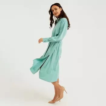 Платье миди женское MINAKU: Casual collection, зелёное, размер 44