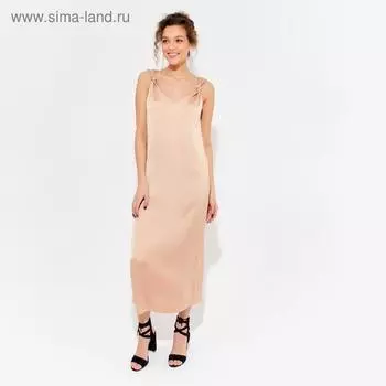 Платье женское MINAKU цвет кофе, р-р 44