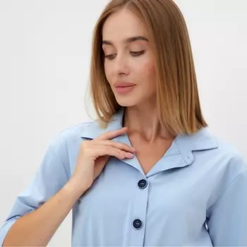 Платье женское MINAKU: Enjoy цвет голубой, р-р 50