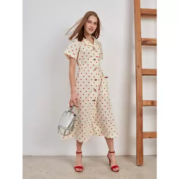 Платье женское MINAKU: Love, цвет молочный, р-р 42