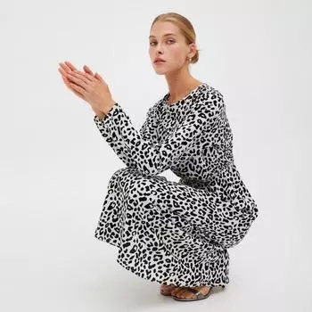 Платье миди женское MINAKU: Silk pleasure, чёрное, размер 42