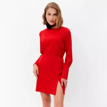 Платье мини женское MINAKU: Silk pleasure, красное, размер 44