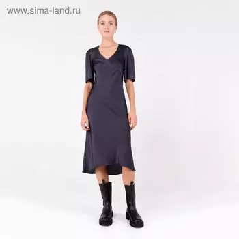 Платье миди женское MINAKU: Silk Pleasure, графит, размер 42