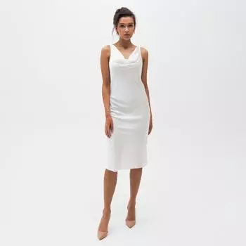 Платье женское MINAKU: Silk Pleasure цвет белый, р-р 48