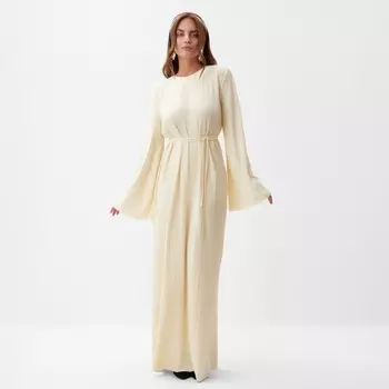 Платье женское MIST Classic collection, макси, размер 44-46, бежевое