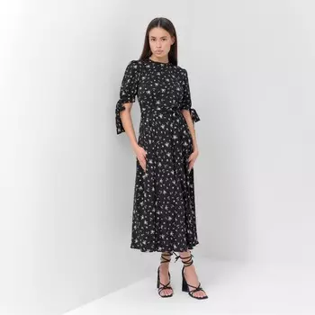 Платье женское MIST Flower миди, р.46, черный