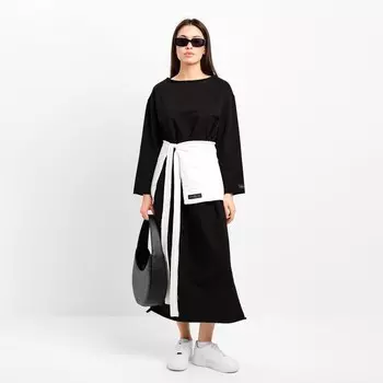 Платье миди женское MIST, размер S-M, чёрное