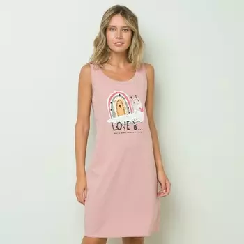 Платье женское, размер 40, цвет розовый