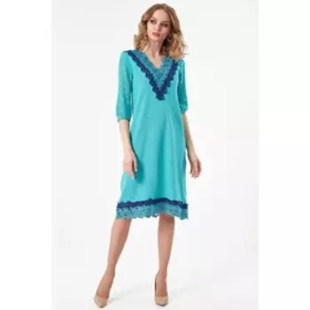 Платье женское, размер 42, цвет бирюзовый