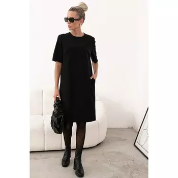 Платье женское, размер 42, цвет черный