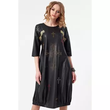 Платье женское, размер 42, цвет чёрный