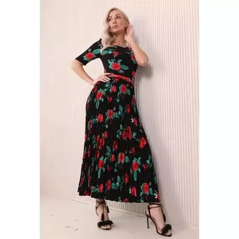 Платье женское, размер 42, цвет чёрный