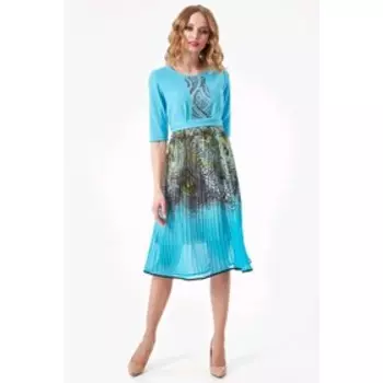 Платье женское, размер 42, цвет голубой