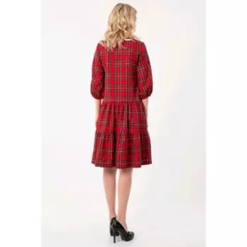 Платье женское, размер 42, цвет красный