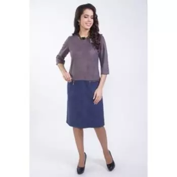 Платье женское, размер 42, цвет серый