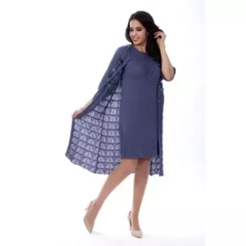 Платье женское, размер 42, цвет синий