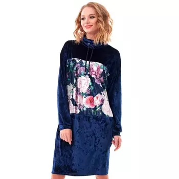 Платье женское, размер 42, цвет синий