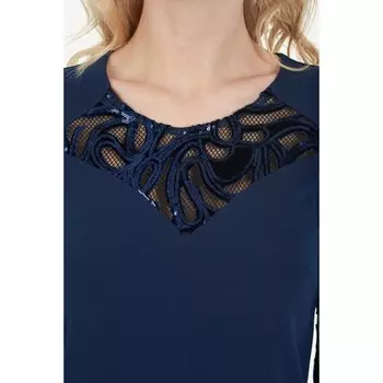 Платье женское, размер 42, цвет синий