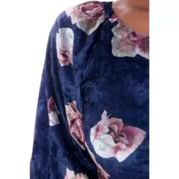 Платье женское, размер 42, цвет синий, белый